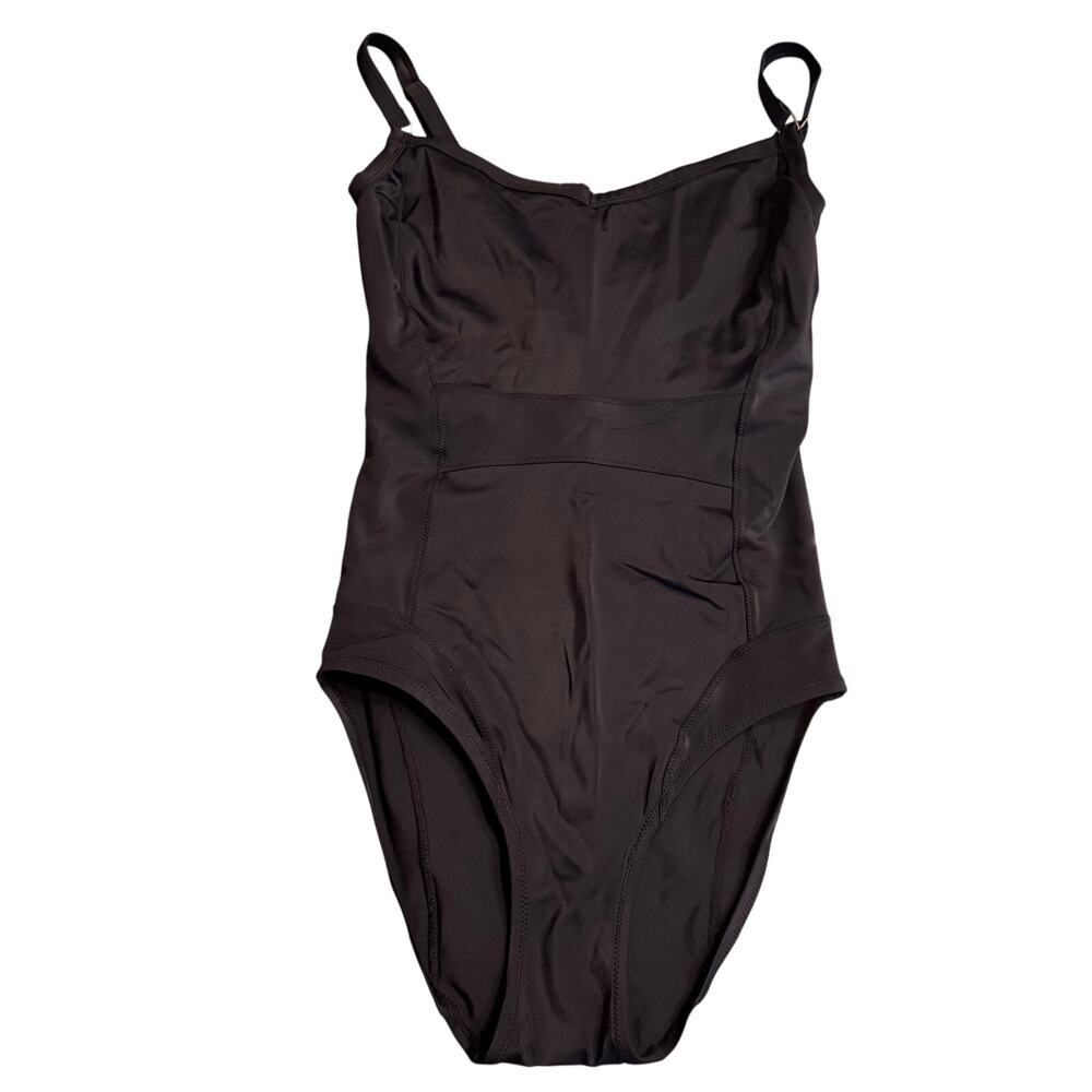 Panache Isobel One Piece Swimsuit Black 30FF Adjustable Straps VGUC - Picture 2 of 8